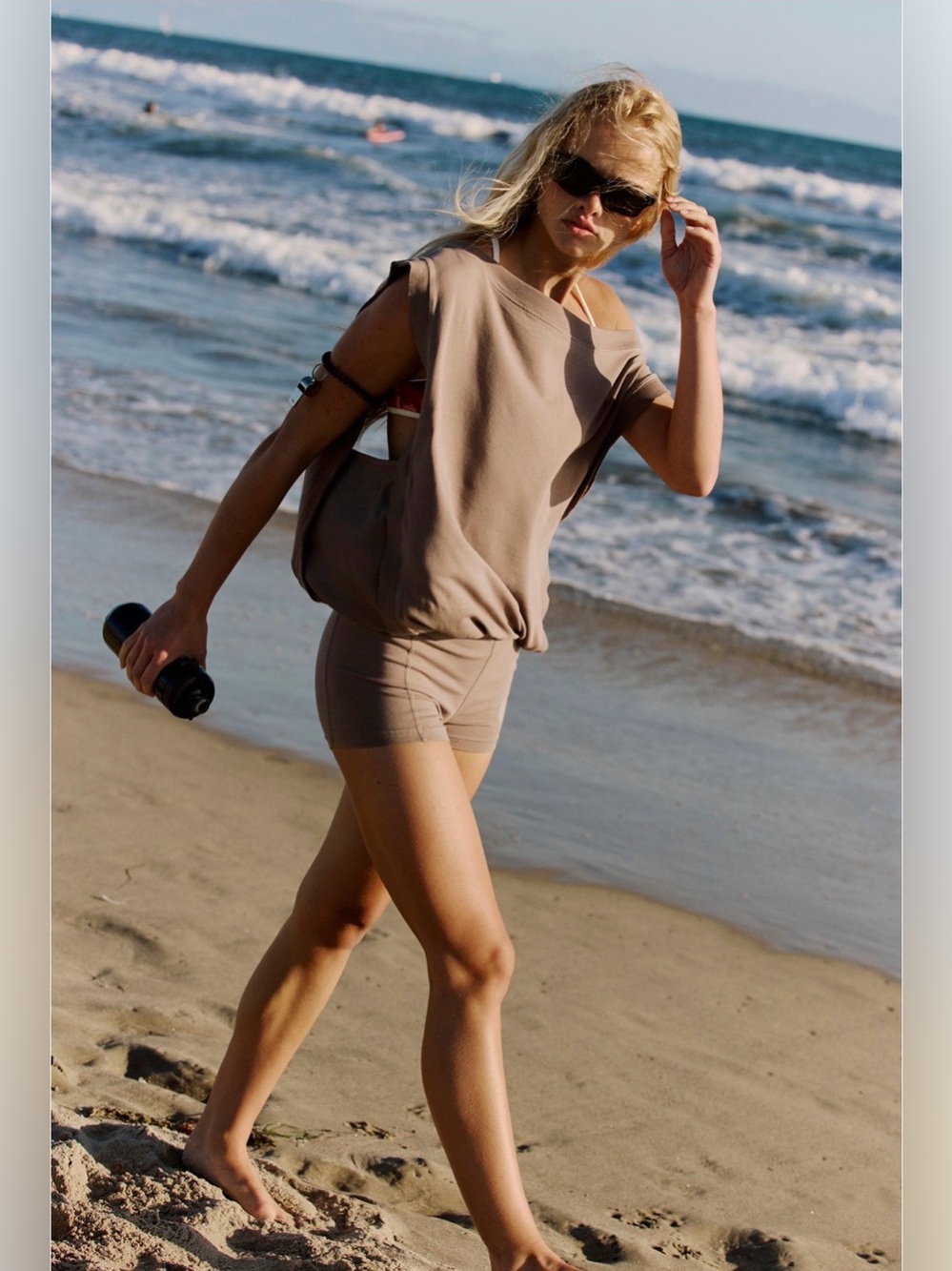 Free people movement hot shot shortsie pewter $60 NWT